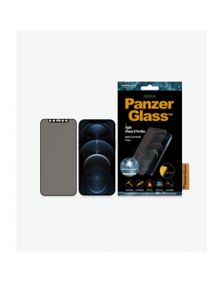 PanzerGlass Apple, iPhone 12 Pro Max, Glass, Black, Privacy glass, Antimicrobial