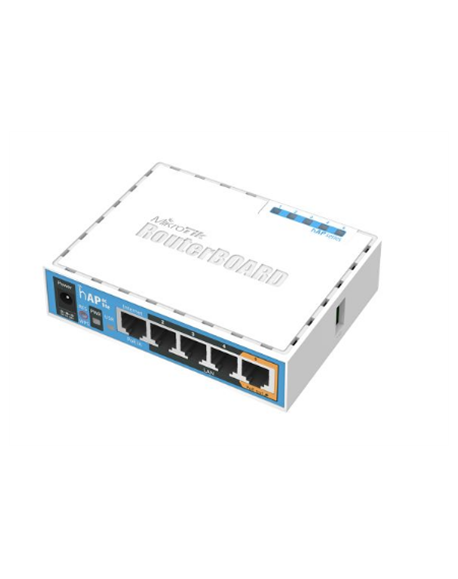 MikroTik RB952Ui-5ac2nD hAP ac lite 802.11ac, 2.4/5.0, 10/100 Mbit/s, Ethernet LAN (RJ-45) ports 5, MU-MiMO Yes, PoE in/out