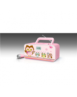 Muse M-29KP Pink/Image, 30 W, Portable radio CD/MP3 player with USB,