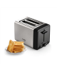 Bosch DesignLine Toaster TAT4P420 Power 970 W, Number of slots 2, Housing material Stainless Steel, Stainless steel/Black