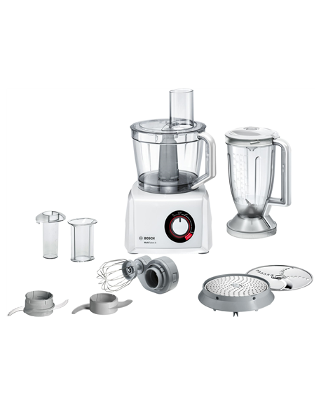 Bosch Food Processor MultiTalent 8 MC812W501 White, 1000 W, Number of speeds 2, 3.9 L, Blender