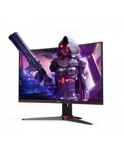 AOC Curved Gaming Monitor C24G2AE/BK 23.6 ", VA, FHD, 1920×1080, 16:9, 1 ms, 250 cd/m², Black/Red