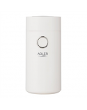 Adler Coffee grinder AD4446wg 150 W, Coffee beans capacity 75 g, Lid safety switch, White