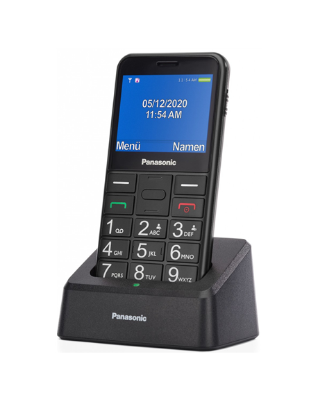 Panasonic KX-TU155EXBN Black, 2.4 ", TFT-LCD, microSD/microSDHC MB, USB version micro USB, Built-in camera, Main camera 0.3 MP