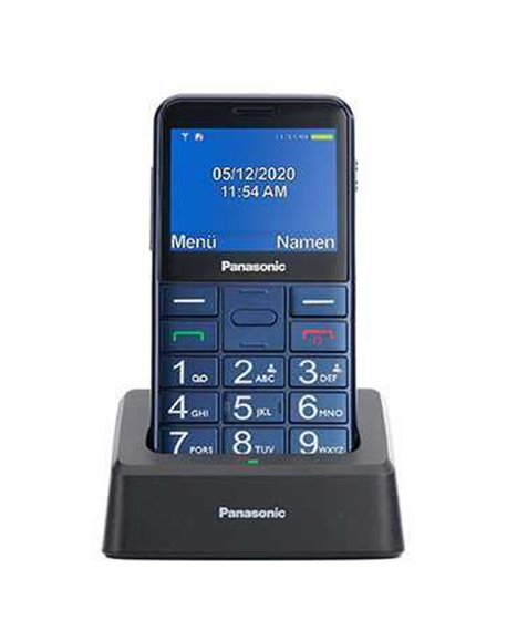 Panasonic KX-TU155EXBN Blue, 2.4 ", TFT-LCD, microSD/microSDHC MB, USB version micro USB, Built-in camera, Main camera 0.3 MP