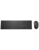 Dell Pro Keyboard and Mouse KM5221W Wireless, Wireless (2.4 GHz), Batteries included, US International (QWERTY), Black