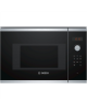 Bosch Microwave Oven BFL523MS0 20 L, Retractable, Rotary knob, Touch Control, 800 W, Stainless steel/ black, Built-in, Defrost f