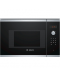 Bosch Microwave Oven BFL523MS0 20 L, Retractable, Rotary knob, Touch Control, 800 W, Stainless steel/ black, Built-in, Defrost function