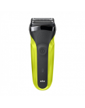 Braun Shaver 300s Operating time (max) 30 min, Black/Green