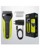 Braun Shaver 300s Operating time (max) 30 min, Black/Green