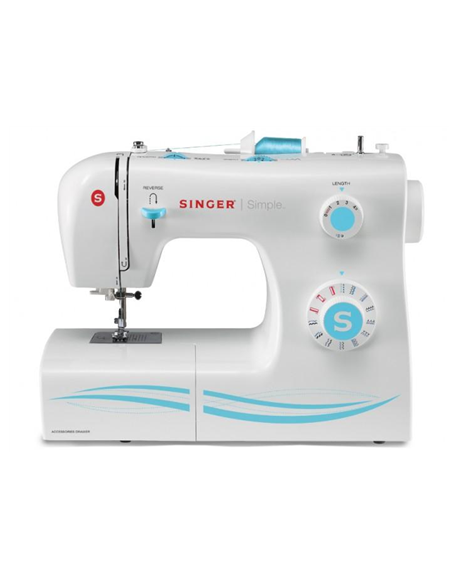 Singer SMC 2263/00 Sewing Machine Singer 2263 White, Number of stitches 23 Built-in Stitches, Number of buttonholes 1, Automatic