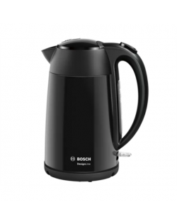 Bosch Kettle DesignLine TWK3P423 Electric, 2400 W, 1.7 L, Stainless steel, 360° rotational base, Jet black polished