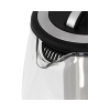 Camry Kettle CR 1290 Standard, 2200 W, 2 L, Plastic/glass, Black/Transparent, 360° rotational base