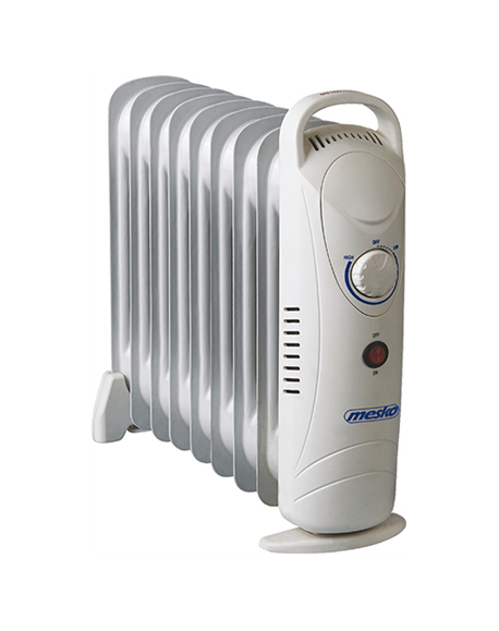 Mesko MS 7805 Oil Filled Radiator, 1000 W, Number of fins 9, White