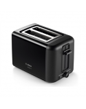 Bosch DesignLine Toaster TAT3P423 Power 970 W, Number of slots 2, Housing material Stainless steel, Black