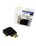 HDMI Adapter, AM to AF in 90 degree flat angled Logilink