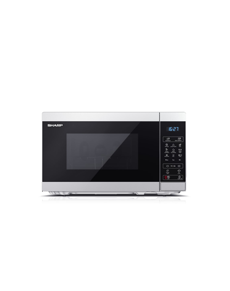 Sharp Microwave Oven YC-MG02E-S Free standing, 20 L, 800 W, Grill, Silver