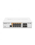 MikroTik Cloud Router Switch CRS112-8P-4S-IN SFP ports quantity 4, Desktop, Dual Power Suply: 28V 3.4V included. (Optional additional power adapter 48-57V if POE+ is required) W, Managed, 8