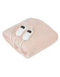 Camry Electric blanket CR 7424 Number of heating levels 8, Number of persons 2, Washable, Coral fleece, 2 x 60 W, Beige