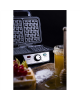 Camry Waffle Maker CR 3046 1600 W, Number of pastry 2, Belgium, Black/Stainless Steel