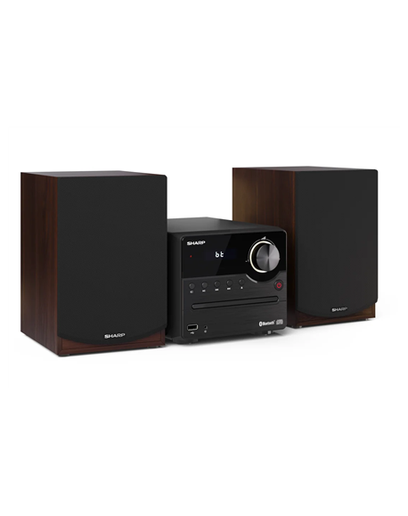 Sharp XL-B512(BR) Hi-Fi Micro System, CD/FM/USB/Bluetooth v5.0, 45W, Brown