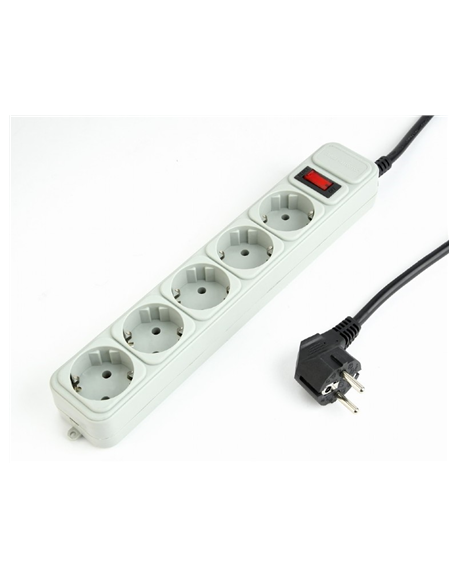 Power Cube SPG3-B-6C surge protector, 5 sockets, 6ft Gembird