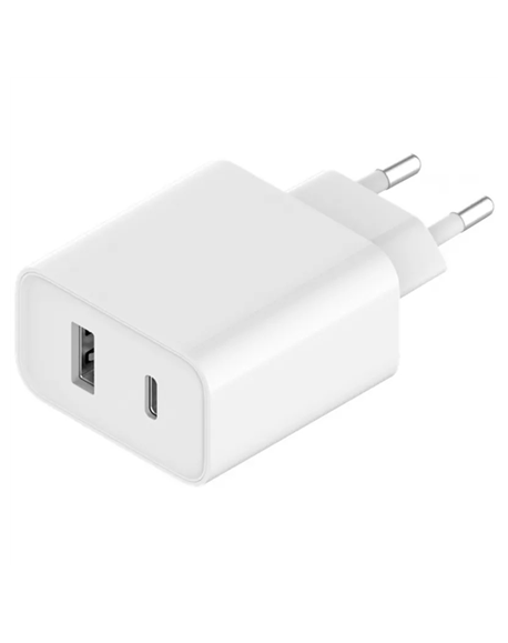 Xiaomi Wall Charger (Type-A+Type-C) EU Mi 33W Fast charging, White, 33 W