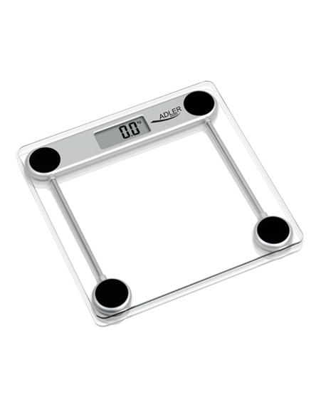 Scales Adler Maximum weight (capacity) 150 kg, Accuracy 100 g, 1 user(s), Glass