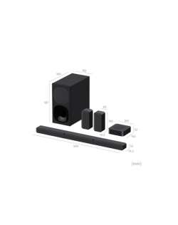 Sony HT-S40R 5.1ch Home Cinema Soundbar with Wireless Rear Speakers