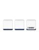 Mercusys AC1900 Whole Home Mesh Wi-Fi System Halo H50G (3-Pack) 802.11ac, 300+600 Mbit/s, Ethernet LAN (RJ-45) ports 3, Mesh Sup