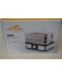 SALE OUT. ETA ETA530190000 Freya Food dryer, 245W, LED Dispaly, 5 drying plates, black/stainless steel ETA Food Dryer Freya ETA530190000 Power 245 W, Number of trays 5, Temperature control, Stainless steel, DEMO, SMALL CRACK ON COVER