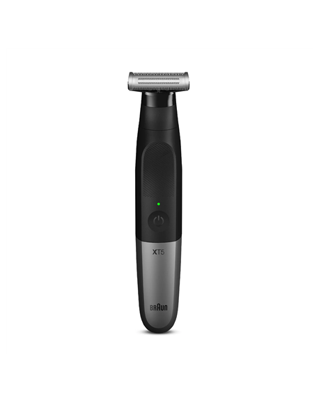 Braun Beard trimmer XT5200 Operating time (max) 50 min, Built-in rechargeable battery, Black/Silver, Cordless or corded