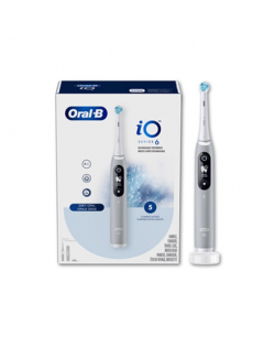 Oral-B Toothbrush iO Series 6 Rechargeable, For adults, Number of brush heads included 1, Number of teeth brushing modes 5, Grey