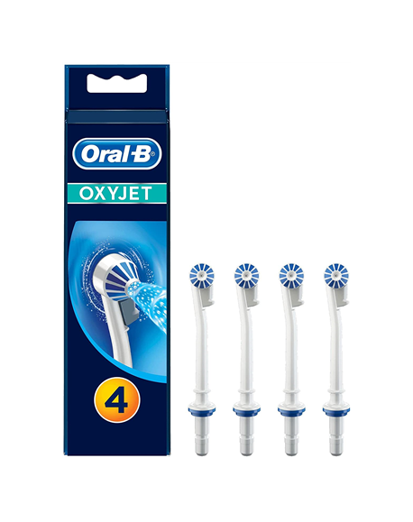 Oral-B Toothbrush Heads, OxyJet ED 17-4 Heads, For adults, Number of brush heads included 4, White