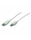 Logilink USB 2.0 A to USB 2.0 B Cable USB A male, USB B male, 1.8 m, Grey