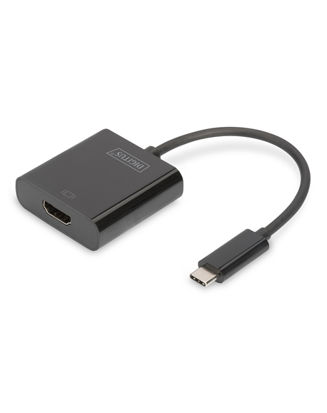 Digitus USB Type-C to HDMI Adapter DA-70852 0.15 m, Black, USB Type-C