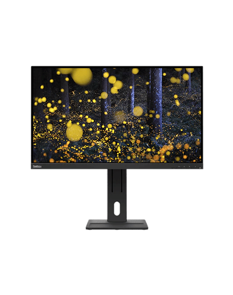 Lenovo ThinkVision E27q-20 65 ", IPS, QHD, 16:9, 4 ms, 350 cd/m², Raven Black, 75 Hz, DisplayPorts quantity 1, 2560 x 1440, HDMI