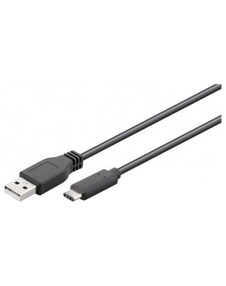 Goobay USB 2.0 cable 1,8 m, Black, USB 2.0 male (type A), USB-C male