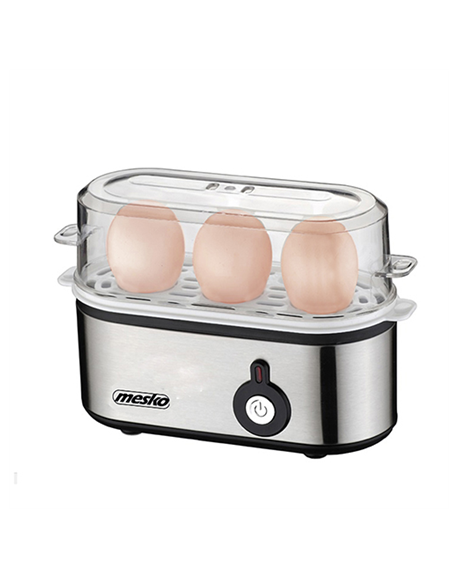 Mesko Egg boiler MS 4485 Stainless steel, 210 W, Functions For 3 eggs