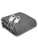 Camry Electric Heated Blanket CR 7417 Number of heating levels 8, Number of persons 2, Washable, Remote control, Coral fleece/Polyester, 60 W, Grey