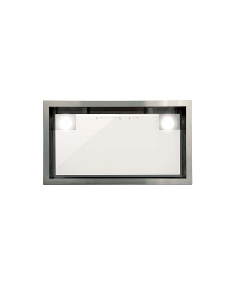 CATA Hood GC DUAL A 75 XGWH /D Energy efficiency class A, Canopy, Width 75 cm, 820 m³/h, Touch control, White glass/stainless st