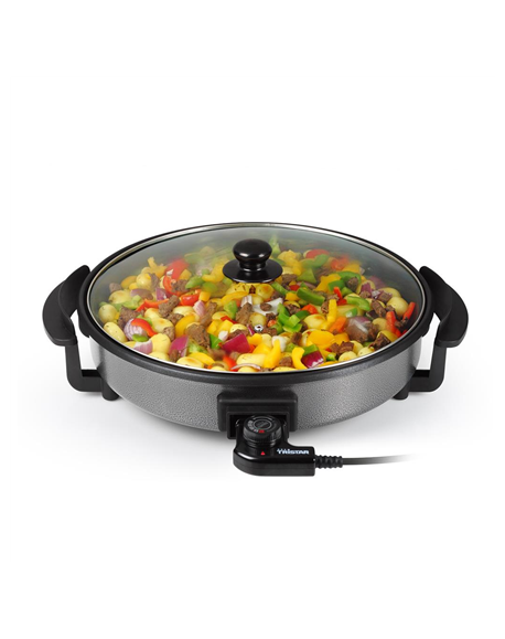 Tristar Multifunctional grill pan PZ-2964 Grill, Diameter 40 cm, 1500 W, Lid included, Fixed handle, Black