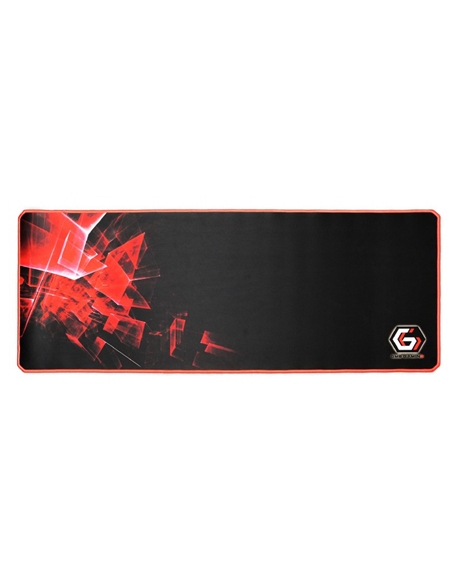 Gembird Gaming mouse pad PRO, extra large, Black/Red, Extra wide pad surface size 350 x 900 mm