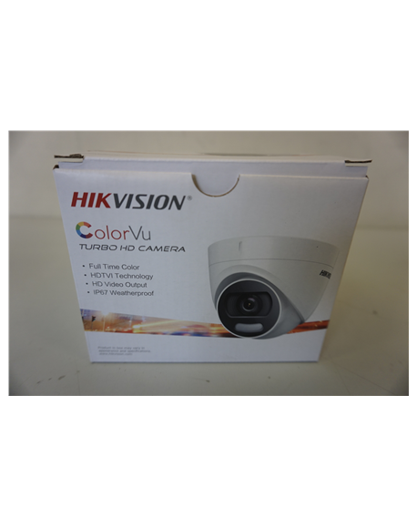 SALE OUT. Hikvision Dome Camera DS-2CE72HFT-F F2.8 Turbo HD 5MP/2.8mm/White light up to 20m/3D DNR/4in1/IP67/White Hikvision Dom