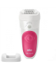 Braun Epilator Silk-épil 5 SE5500 Operating time (max) 30 min, Number of power levels 1, Wet & Dry, White/Pink