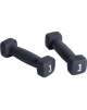 Pure2Improve P2I201390 Dumbbells, 2 pcs, 1 kg, Black, Neoprene