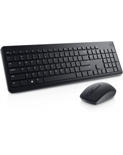 Dell Keyboard and Mouse KM3322W Keyboard and Mouse Set, Wireless, Batteries included, EE, Black