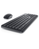 Dell Keyboard and Mouse KM3322W Keyboard and Mouse Set, Wireless, Batteries included, EE, Black