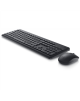 Dell Keyboard and Mouse KM3322W Keyboard and Mouse Set, Wireless, Batteries included, EE, Black