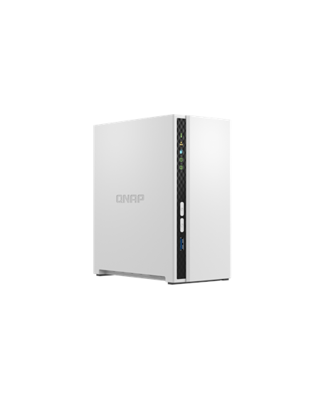 QNAP 2-Bay ARM TS-233 Up to 2 SATA 6Gb/s, 3Gb/s, Cortex-A55, Processor frequency 2.0 GHz, 2 GB, N/A, 2 x USB 2.0, 1 x USB 3.2 Ty